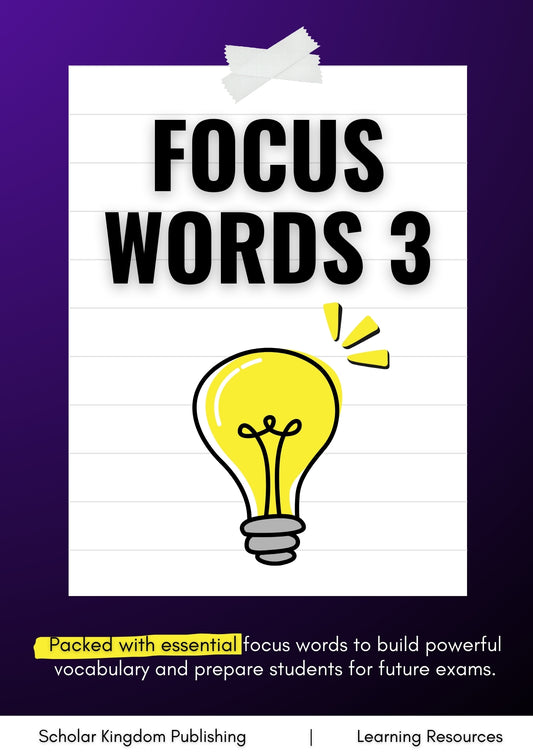 FOCUS WORDS LEVEL 3