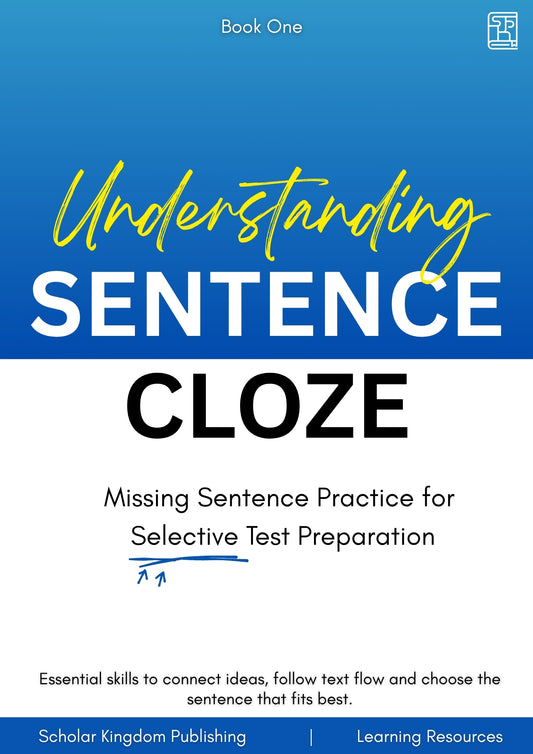 Understanding Sentence Cloze: Book 1